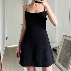 Zara black cutout mini dress